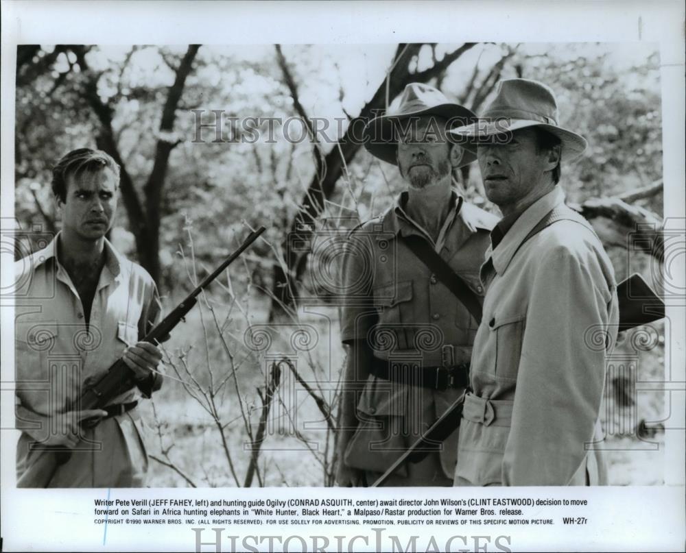 1990 Press Photo Jeff Fahey Conrad Asquith adn Clint Eastwood - cvp45731 - Historic Images