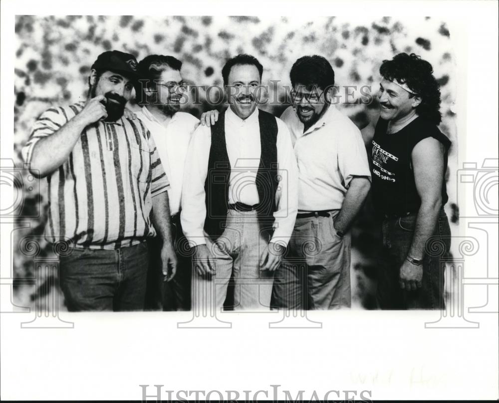 1992 Press Photo Tony Mazzone Dennis Christopher Roger Kleinman Billy Buckholtz - Historic Images