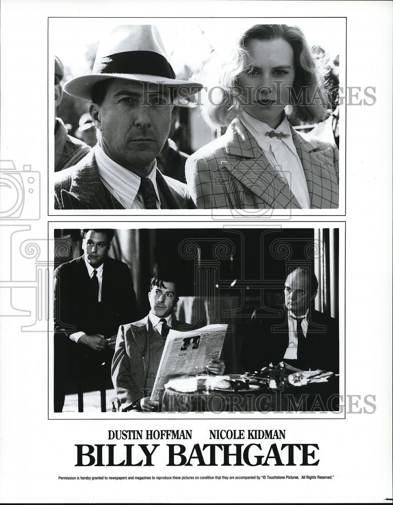 1991 Press Photo Dustin Hoffman and Nicole Kidman in Billy Bathgate - cvp68795 - Historic Images