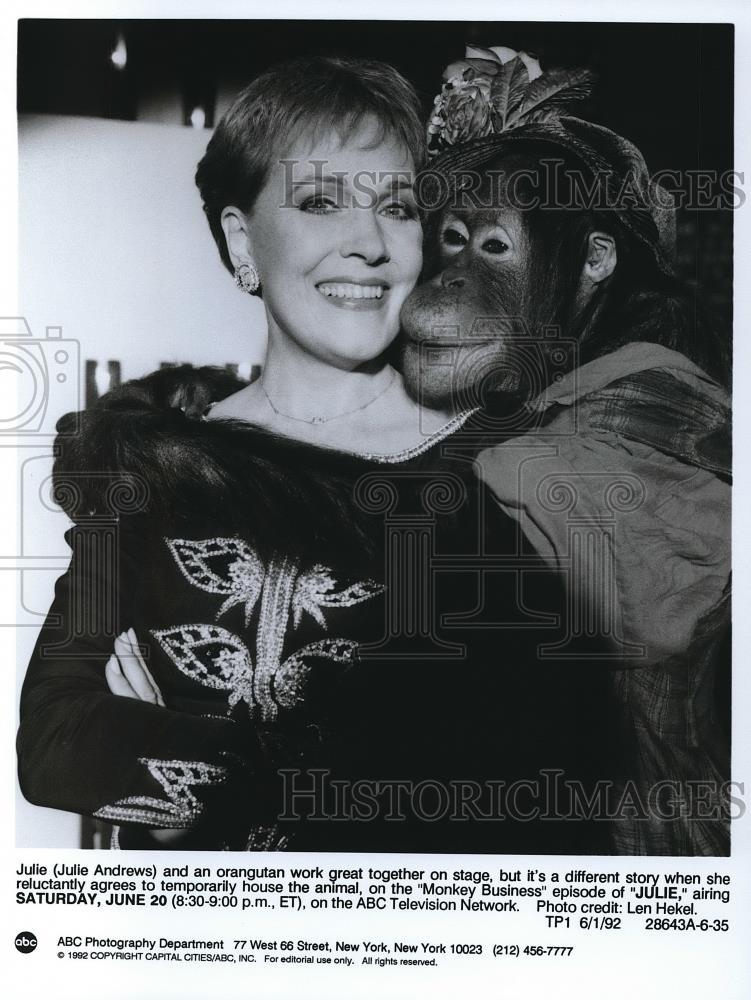 1992 Press Photo Julie Andrews on Julie - cvp68871 - Historic Images