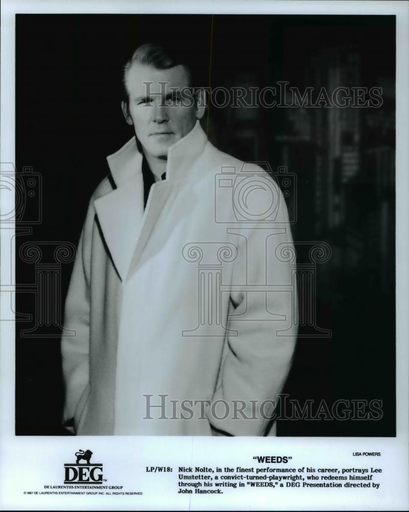 1998 Press Photo Nick Nolte as Lee Umstetter in Weeds - cvp44968 - Historic Images