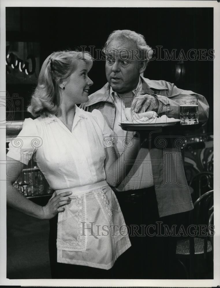 1981 Press Photo Heidi Hagman and Carroll O'Connor star in Archie Bunker's Place - Historic Images