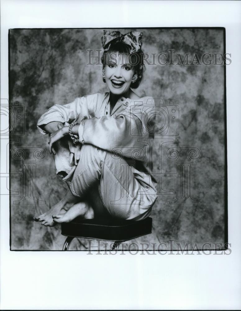 Press Photo Anne Schedeen on Alf - cvp53689 - Historic Images