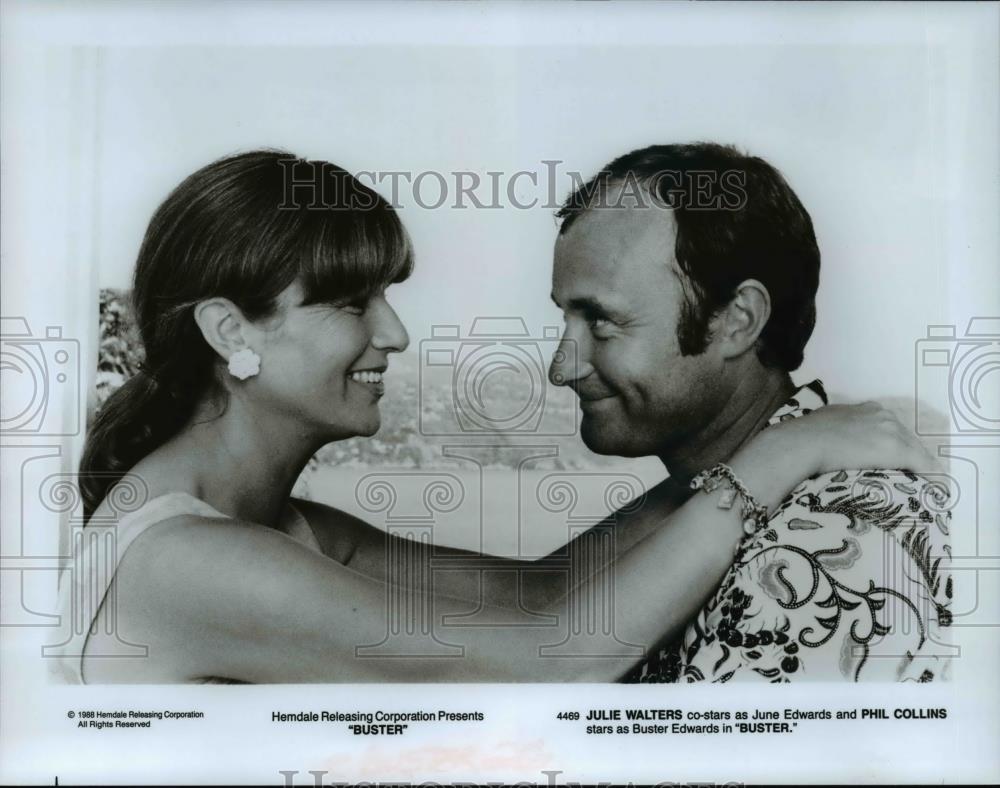 1988 Press Photo Julie Walters &amp; Phil Collins in Buster  - cvp75159 - Historic Images