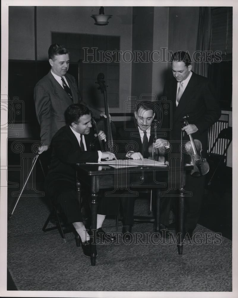 1954 Press Photo Schoolmaster Quartet G. Wisneskey David Frires J. Lanese Rimer - Historic Images