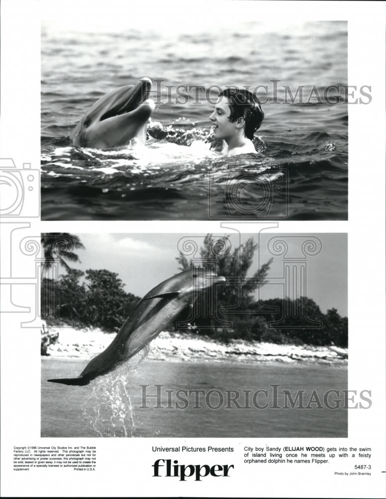 1996 Press Photo Elijah Wood in Flipper - cvp42029 - Historic Images