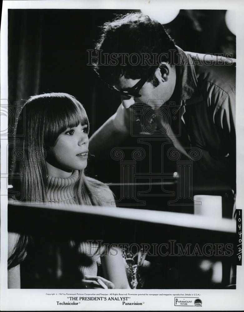 1967 Press Photo Joan Delaney Theodore J. Flicker in The President's Analyst - Historic Images