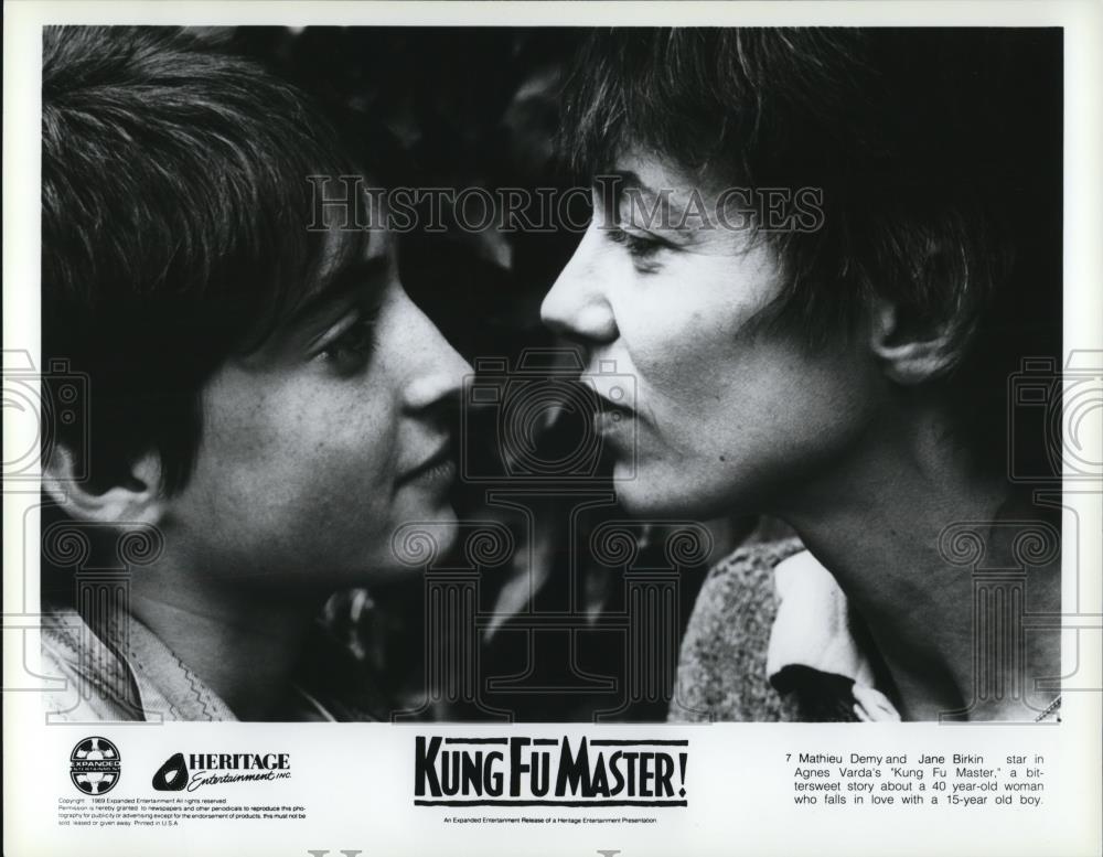 1989 Press Photo Mathieu Demy and Jane Birkin in Kung Fu Master - cvp51571 - Historic Images