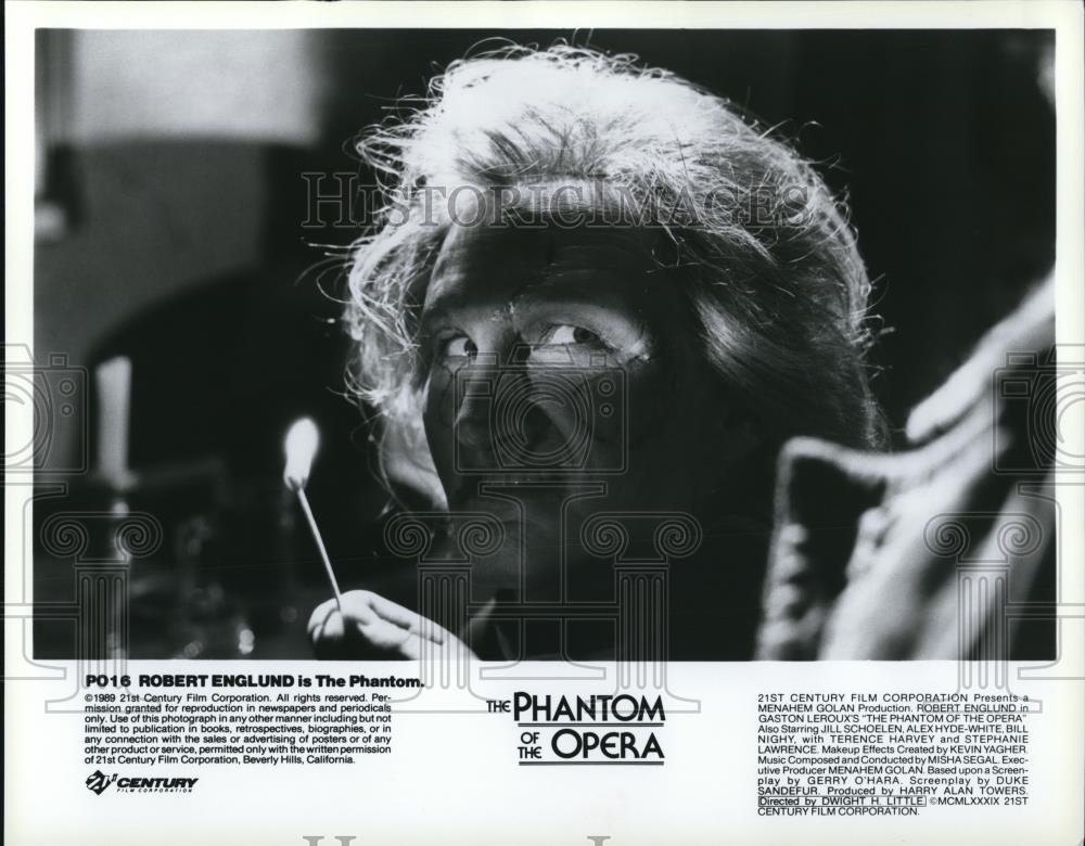 1989 Press Photo Robert Englund in The Phantom of the Opera - cvp50092 - Historic Images
