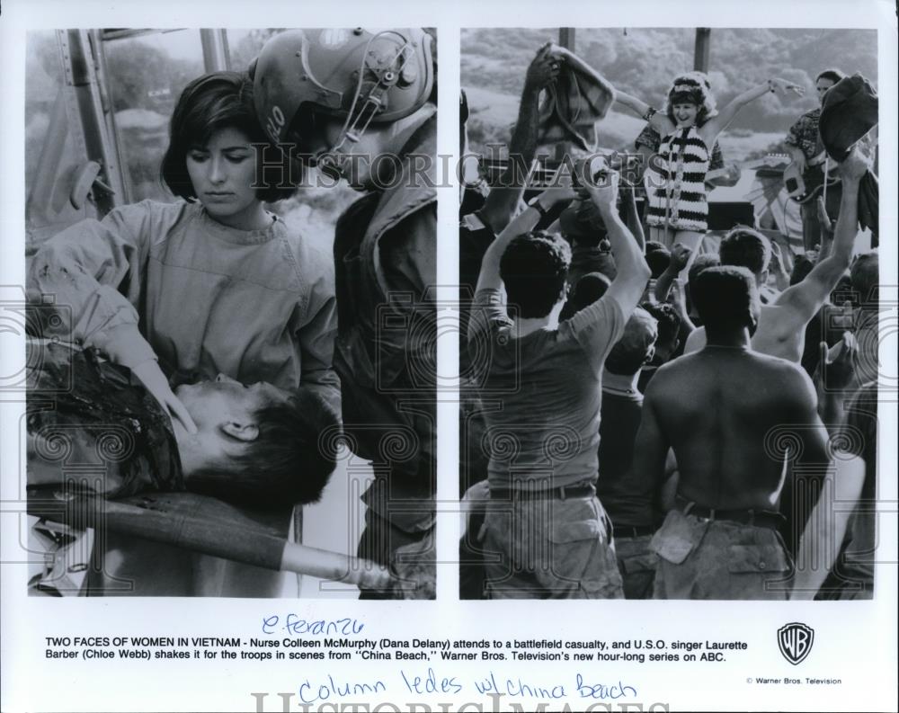 1988 Press Photo TV Program China Beach - cvp43407 - Historic Images