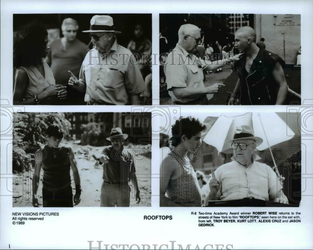 1990 Press Photo Movie Rooftops - cvp55939 - Historic Images