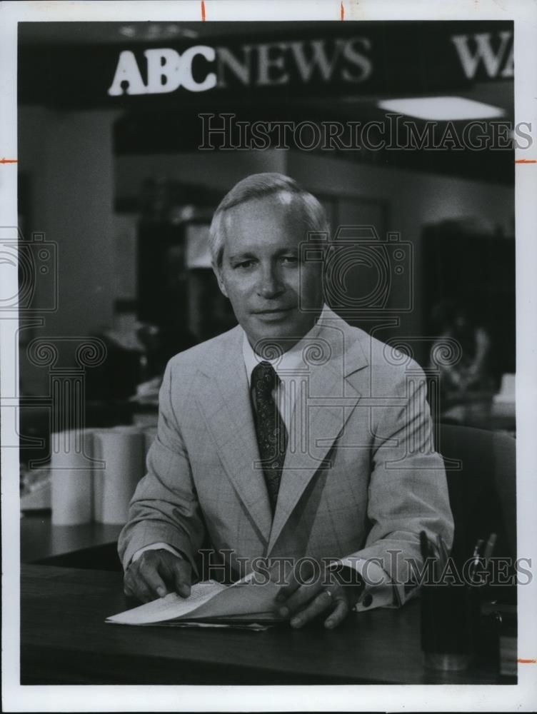 1978 Press Photo Frank Reynolds Anchor on ABC News  - cvp48319 - Historic Images