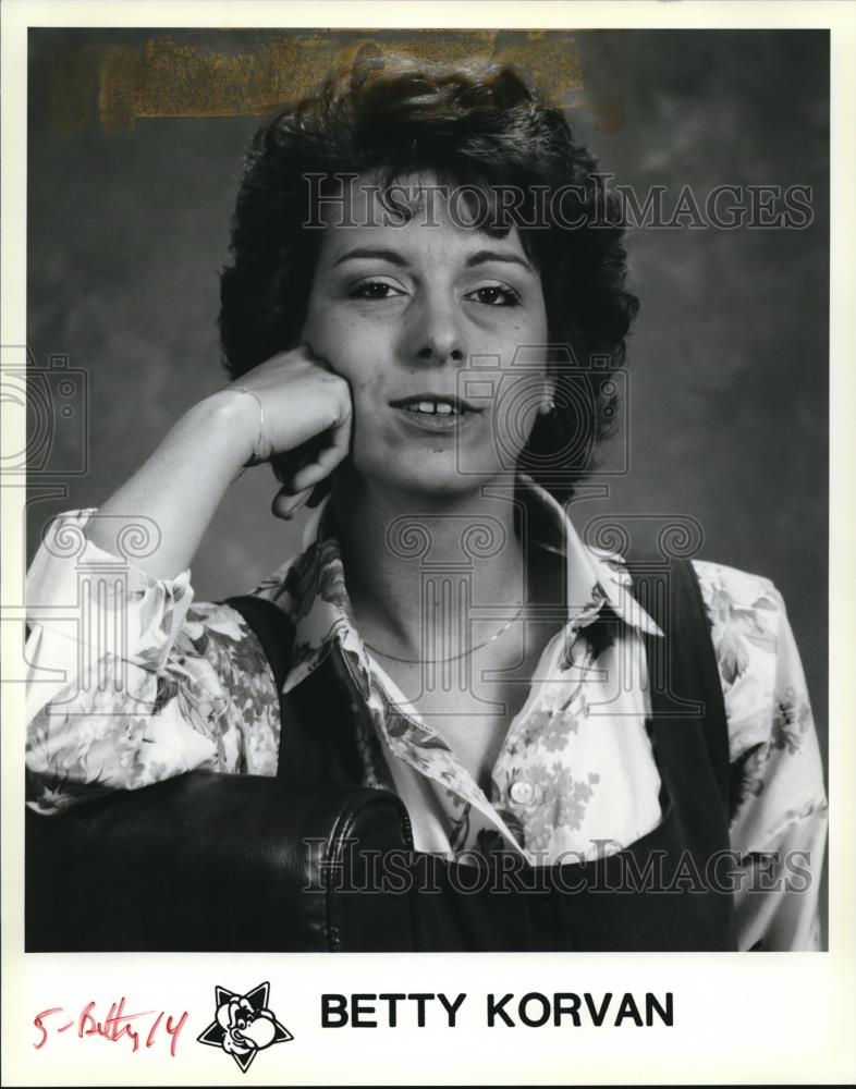 1986 Press Photo Betty Korvan Radio Host - cvp73404 - Historic Images