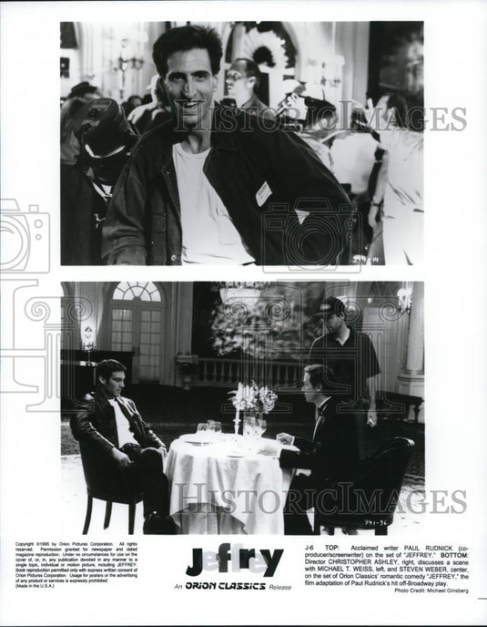 1995 Press Photo Paul Rudnick Christopher Ashley Michael Weiss and Steven Webber - Historic Images