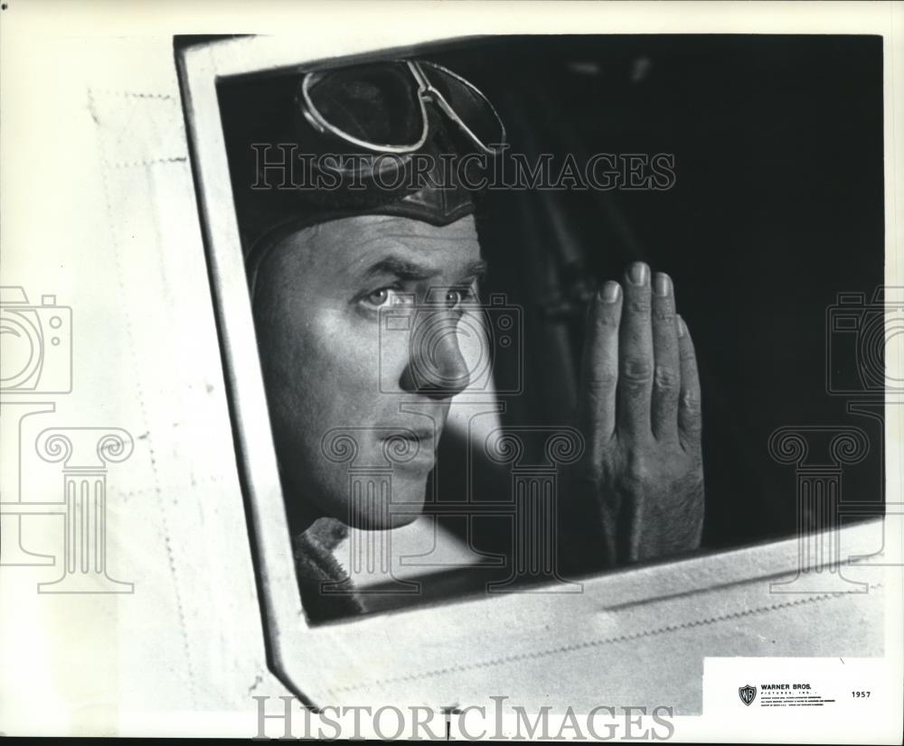 1957 Press Photo James Stewart The Spirit Of St Louis - cvp53023 - Historic Images