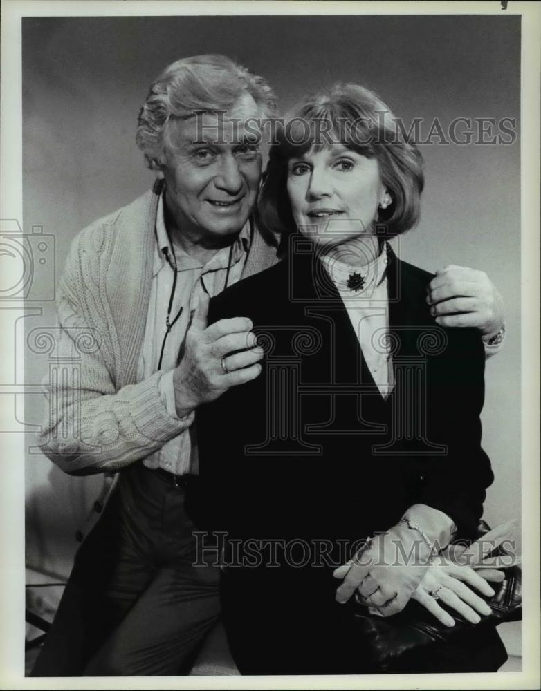 1985 Press Photo George Gaynes Allyn Ann McLerie on Punky Brewster - cvp70232 - Historic Images