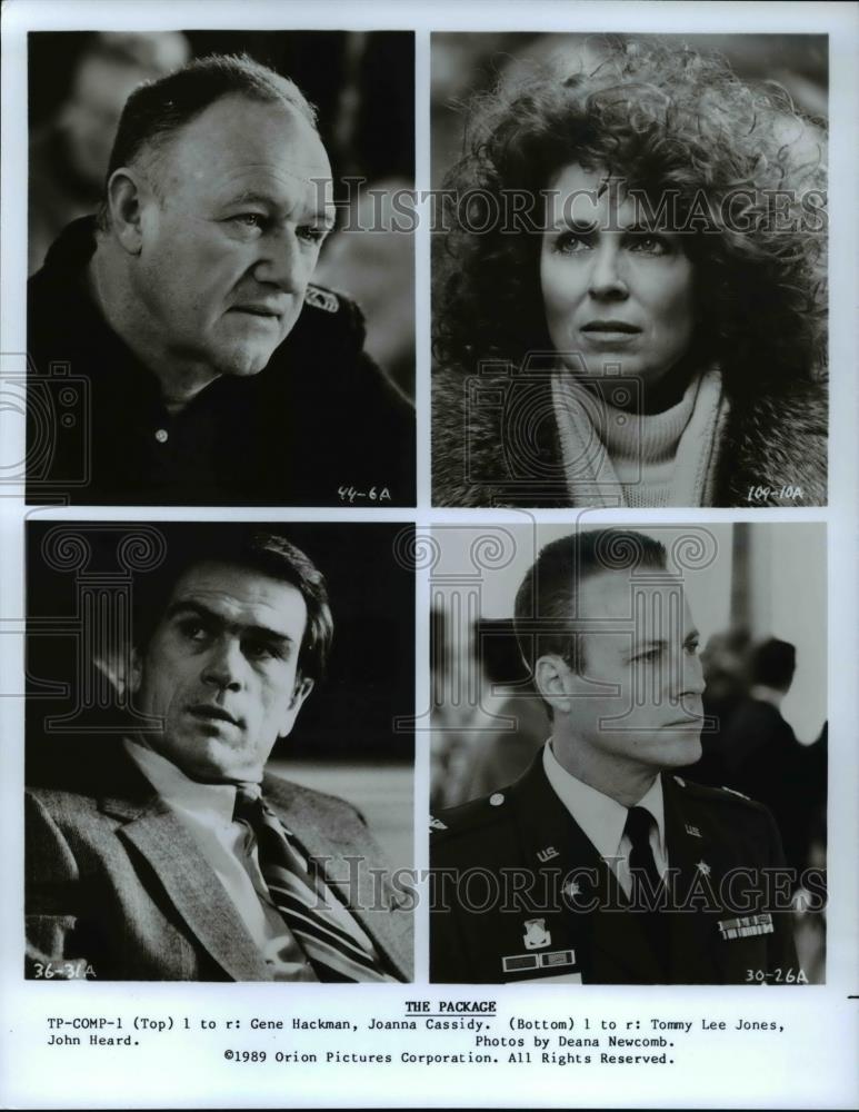 1990 Press Photo Gene Hackman Joanna Cassidy Tommy Lee Jones and John Heard - Historic Images