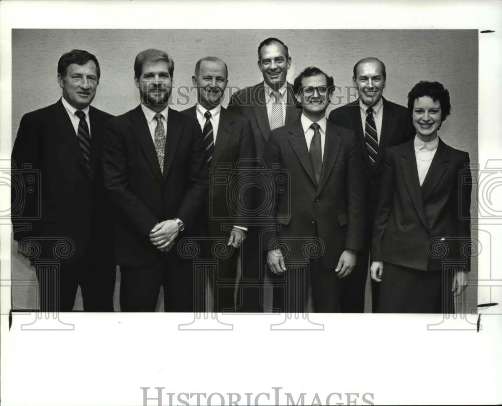 1987 Press Photo The top officers of the Cleveland Tomorrow - Historic Images