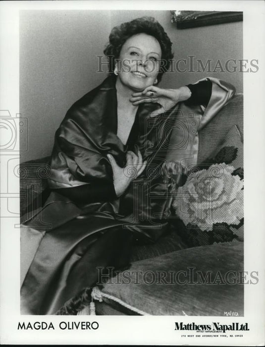 1979 Press Photo Magda Olivero - cvp50365 - Historic Images