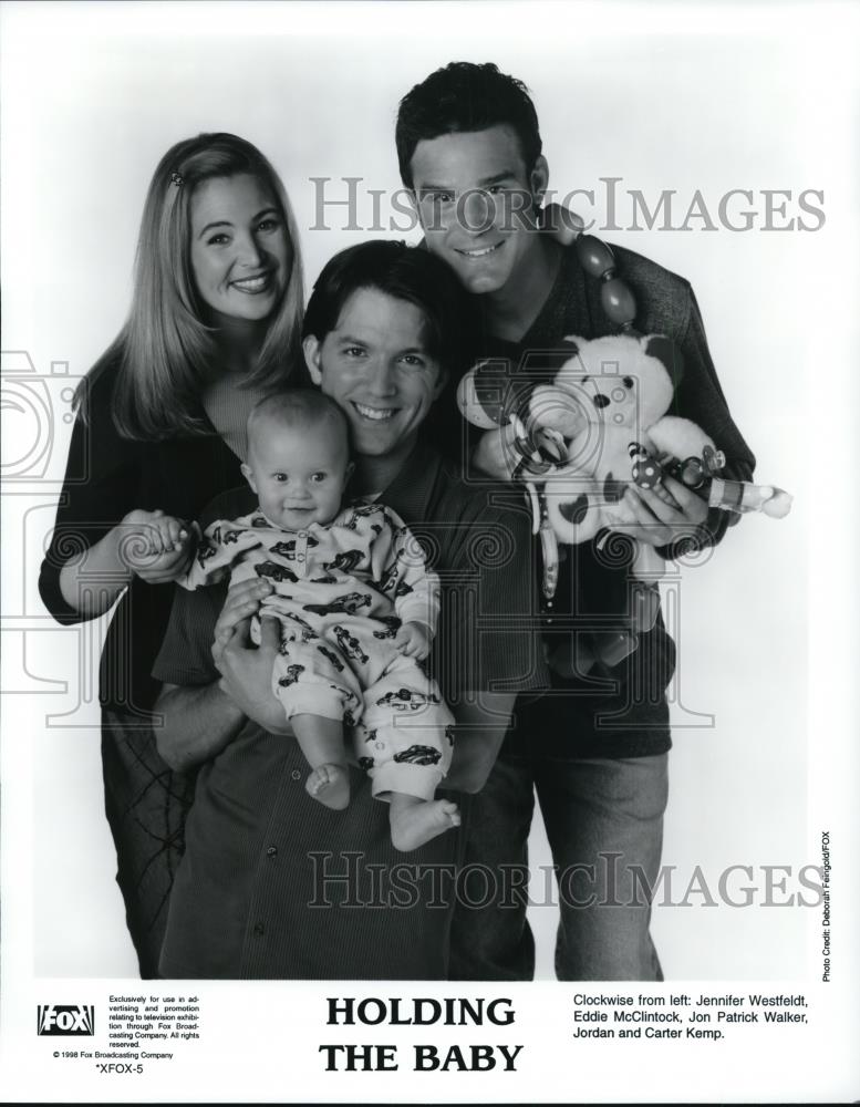 1996 Press Photo Jon Patrick Walker, Eddie McClintock in Holding The Baby - Historic Images