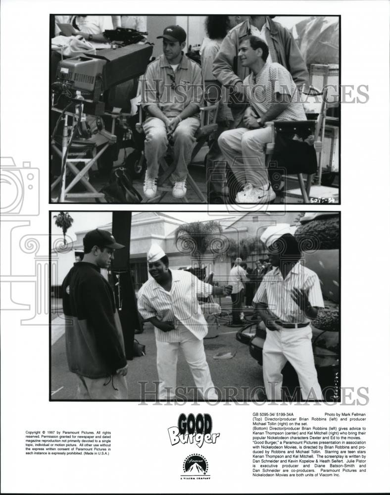 1997 Press Photo Brian Robbins Michael Tolin Kenan Thompson and Kel Mitchell - Historic Images