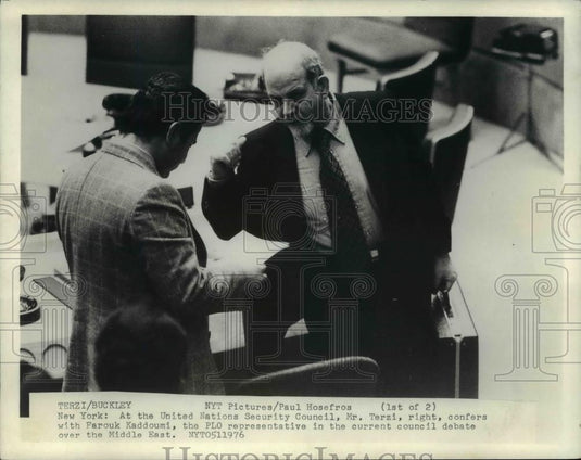1976 Press Photo Zehdi Labib Terzi - Historic Images