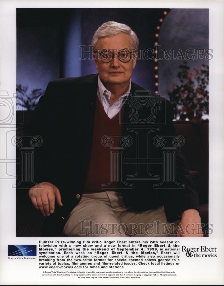 Undated Press Photo Roger Ebert Pulitzer Prize Winning Film Critic Roger &amp; Ebert - Historic Images