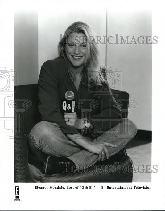Press Photo Eleanor Mondale, host of Q & E! - cvp72782 - Historic Images