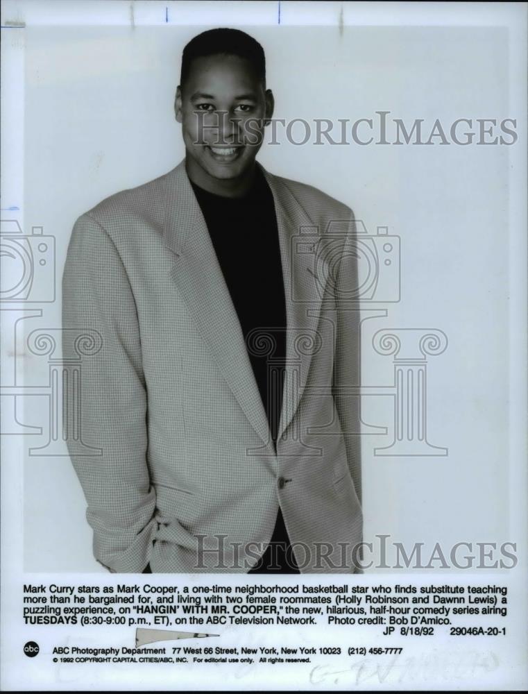 1992 Press Photo Mark Curry On Hanging With Mr Cooper - cvp55381 - Historic Images