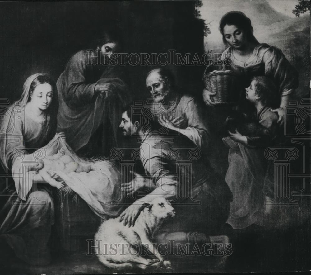 1963 Press Photo The Adoration of the Shepherds painting by Murillo - cva55711 - Historic Images