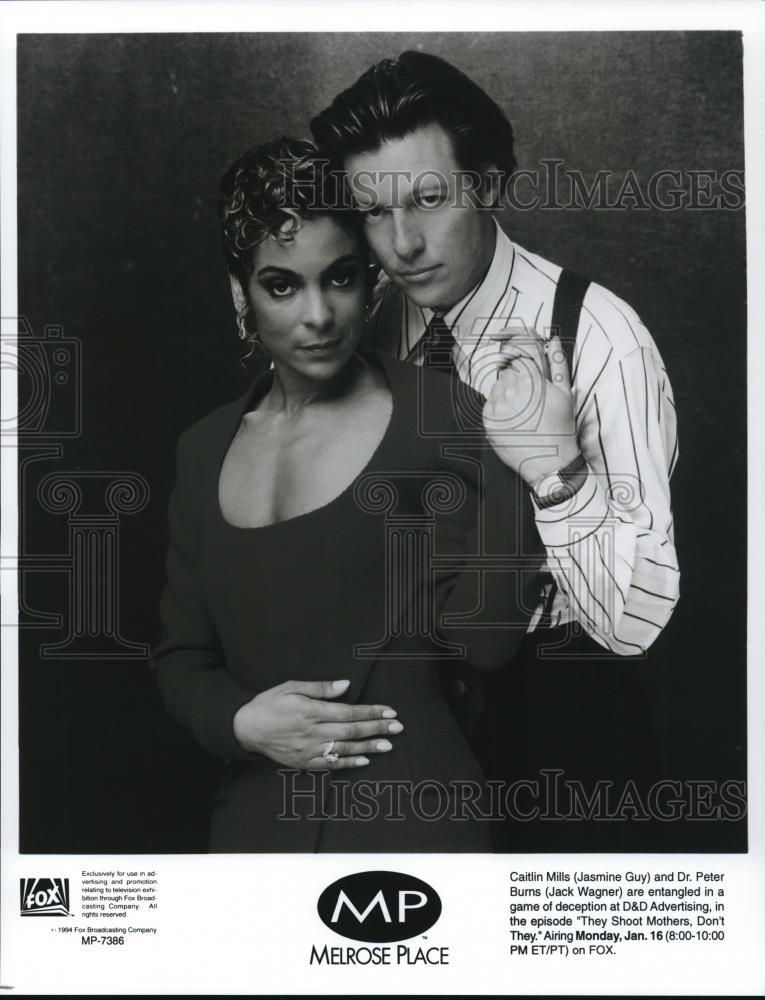 Undated Press Photo Jasmine Guy Jack Wagner Melrose Place - cvp48561 - Historic Images