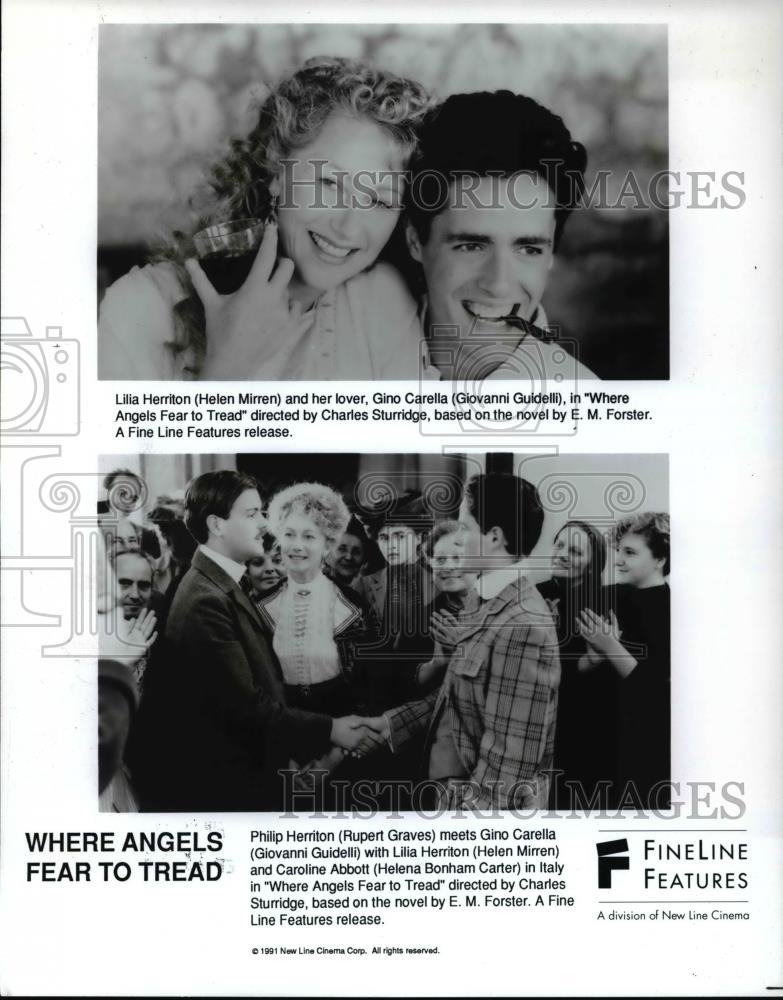 1992 Press Photo Helen Mirren Giovanni Guidell and Rupert Graves - cvp45640 - Historic Images