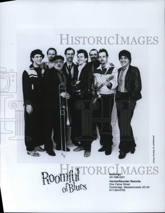 1987 Press Photo Roomful of Blues Rich Lataille Chris Vachon Phil Pemberton - Historic Images