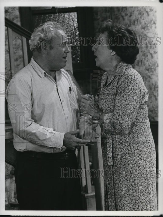 1979 Press Photo Jean Stapleton and Carroll O'Connor in Archie Bunker's Place - Historic Images