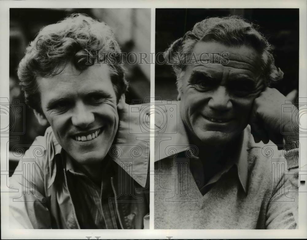 1978 Press Photo Michael Shannon and Ernest Borgnine in Cops and Robin - Historic Images