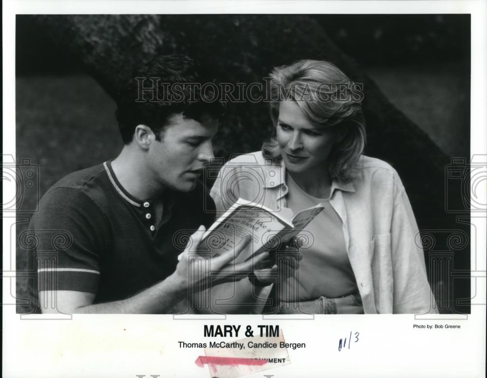 1996 Press Photo Thomas McCarthy and Candice Bergen in Mary and Tim - cvp51487 - Historic Images