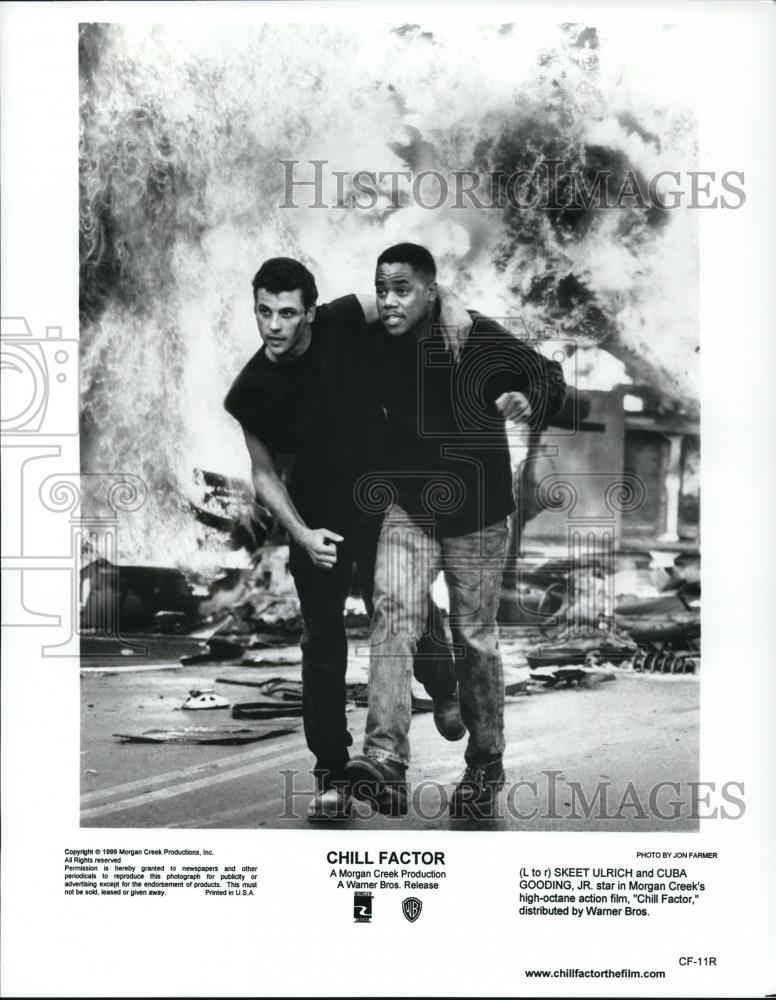 1999 Press Photo Skeet Ulrich, Cuba Gooding Jr. in Chill Factor - cvp58509 - Historic Images