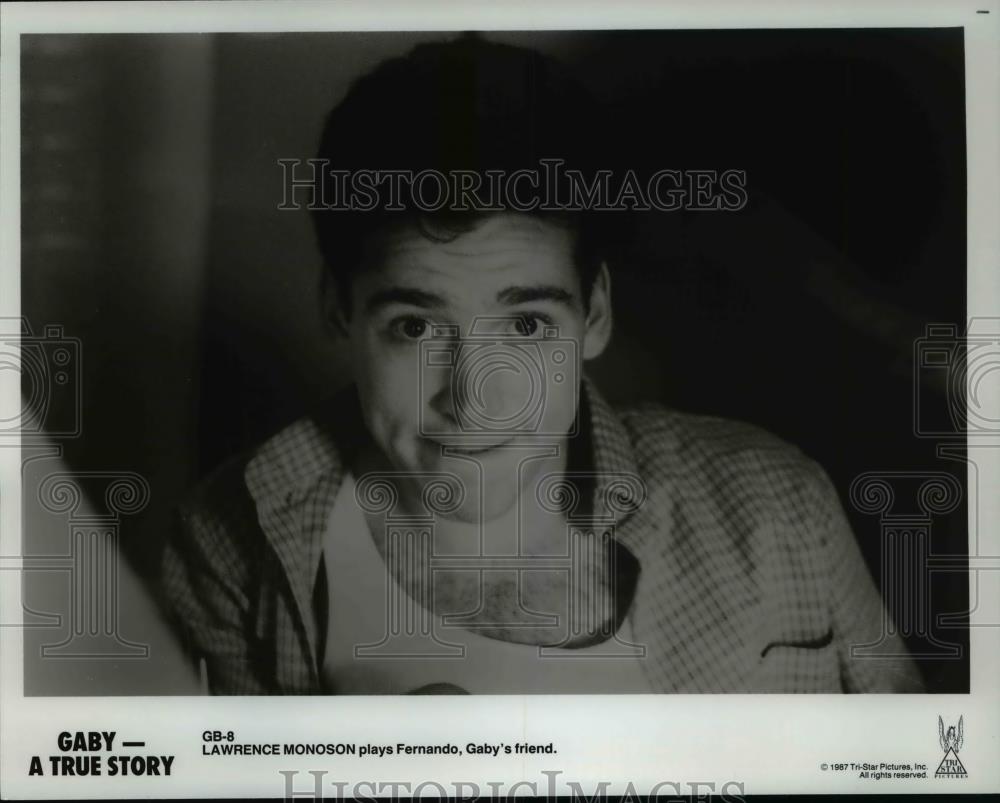 1987 Press Photo Lawrence Monoson in Gaby A True Story - cvp45195 - Historic Images