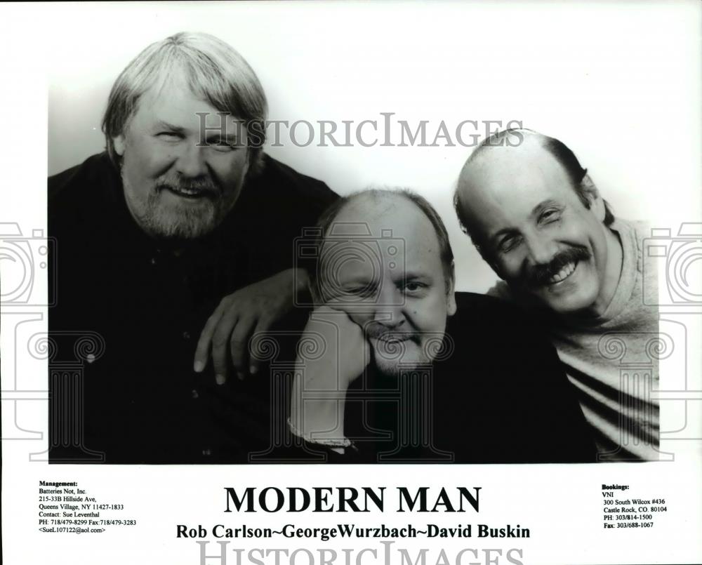 Undated Press Photo Rob Carlson George Wurzbach David Buskin of Modern Man - Historic Images