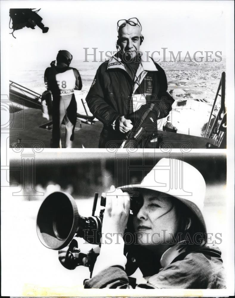 1998 Press Photo Bud Greenspan and Nancy Beffa in Ageless Heroes - cvp53863 - Historic Images