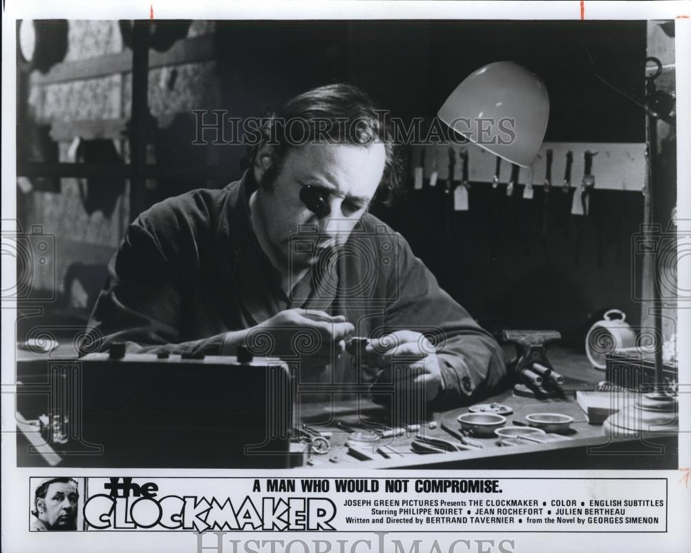 1977 Press Photo Philippe Noiret stars in The Clockmaker - cvp41719 - Historic Images