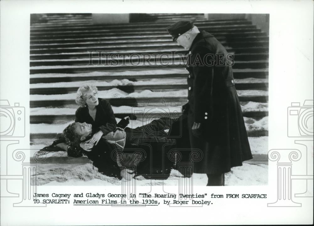 1930 Press Photo James Cagney & Gladys George in The Roaring Twenties - Historic Images