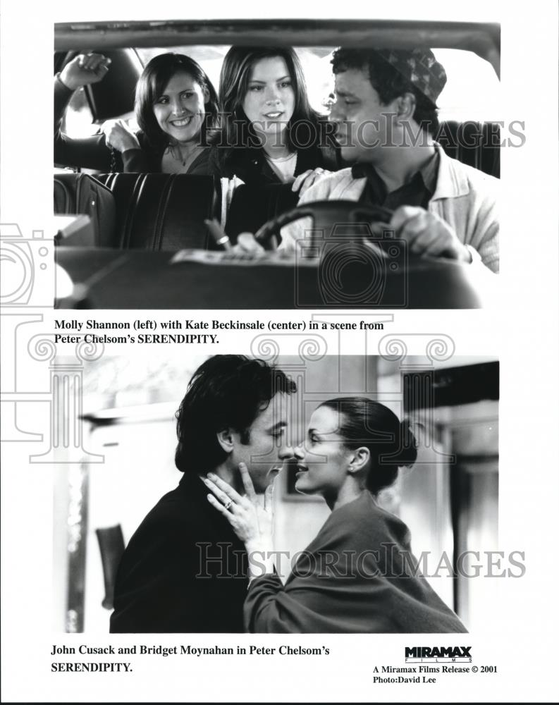 2001 Press Photo John Cusack Bridget Moynahan Serendipty - cvp72157 - Historic Images