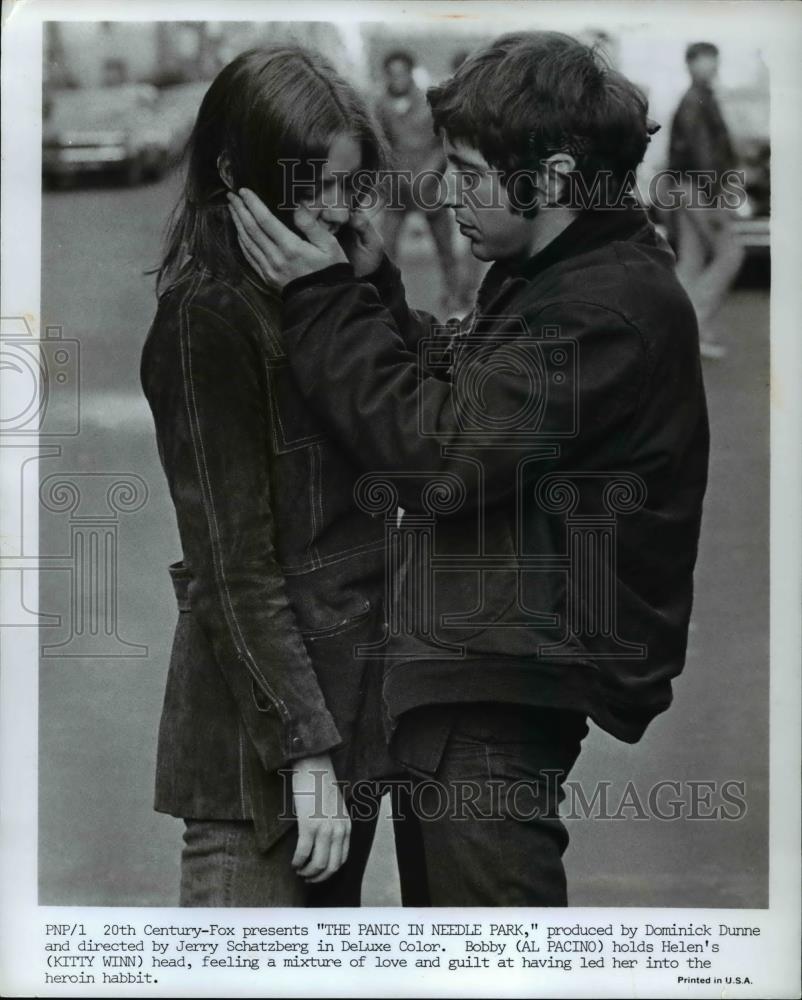 1971 Press Photo Kitty Winn and Al Pacino star in Panic in Needle Park - Historic Images