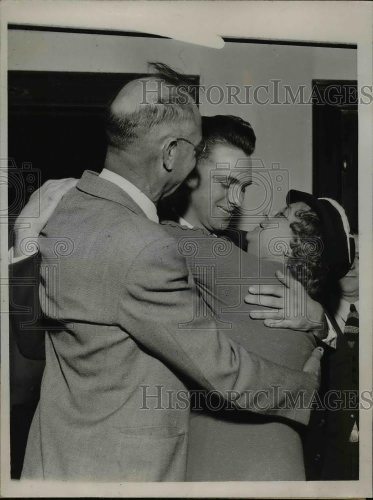 1935 Press Photo Mandeville W Zenge murder trial in Chicgo, Mr &amp; Mrs Andy Zenge - Historic Images