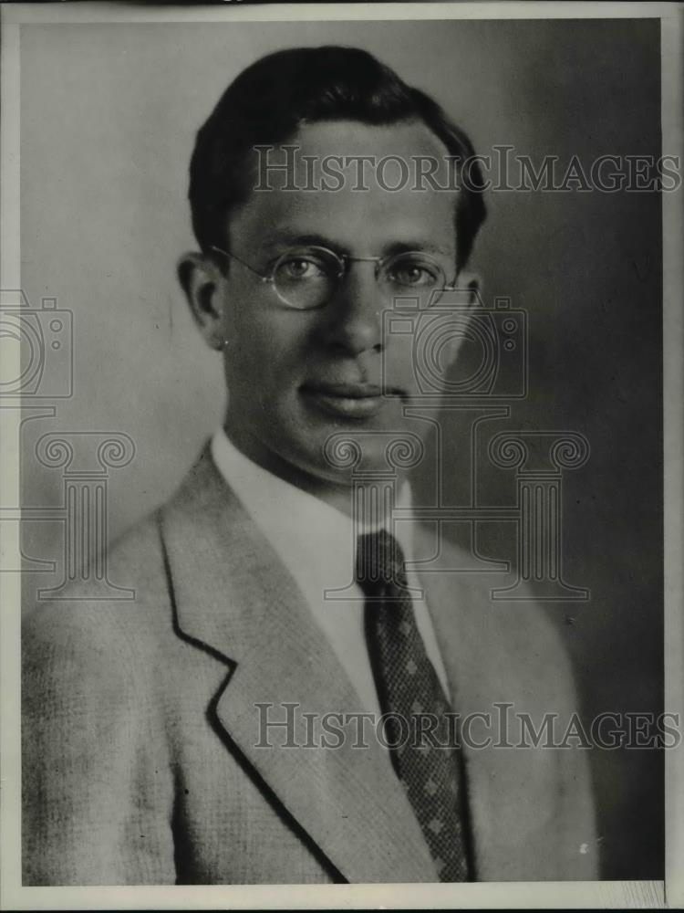 1931 Press Photo Robert Bernreuter Stanford Univ psychology dept - Historic Images