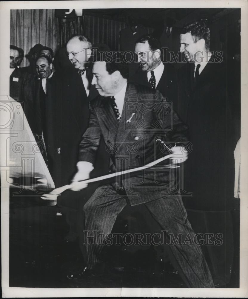 1951 Press Photo Morrisville Pa Ben Fairless pres US Steel,I Olds, Gov Driscoll - Historic Images