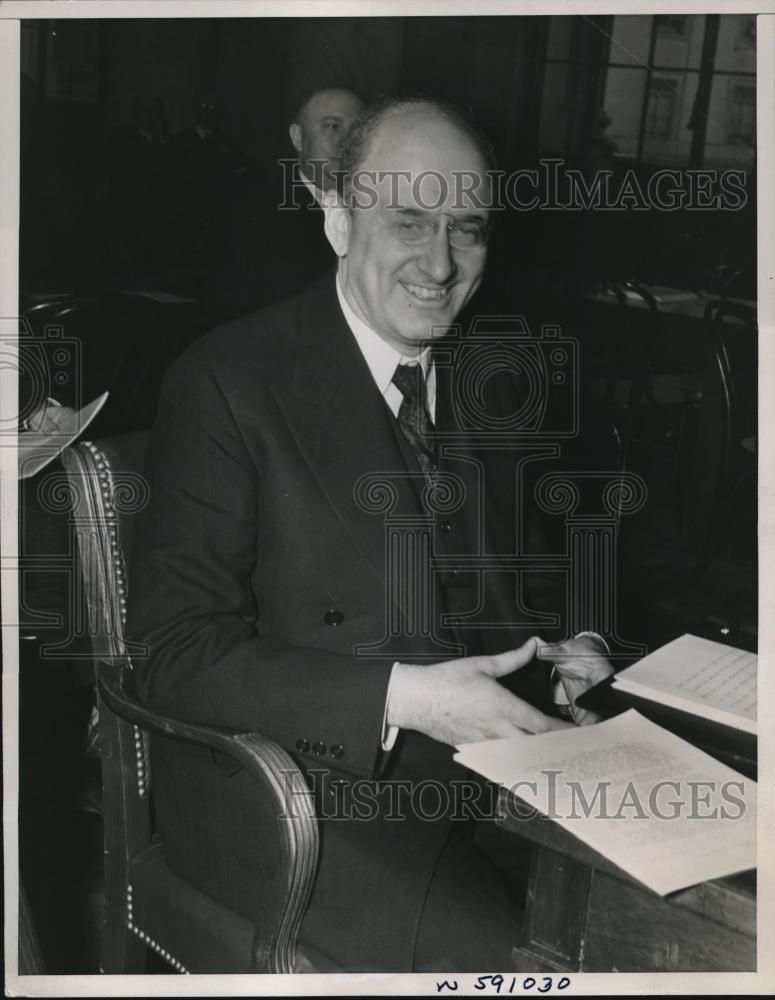 1941 Press Photo Secretary of Treasury Henry Morgenthau Jr at Senate Committee - Historic Images