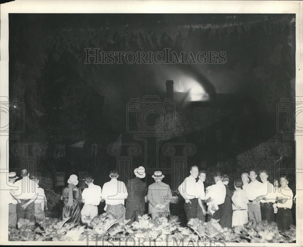 1931 Press Photo Pitts Home for The Aging on Fire - Historic Images