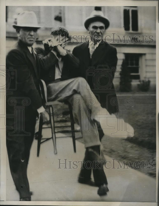 1934 Press Photo Robert Bain of Washington State Penitentiary Prison Break - Historic Images